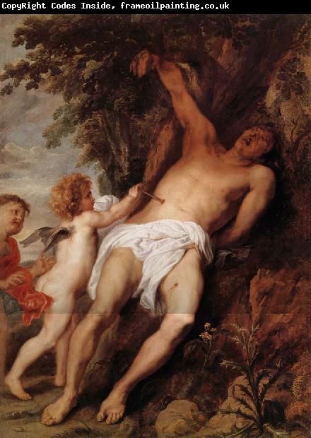 Anthony Van Dyck Saint Sebastien secouru par les anges